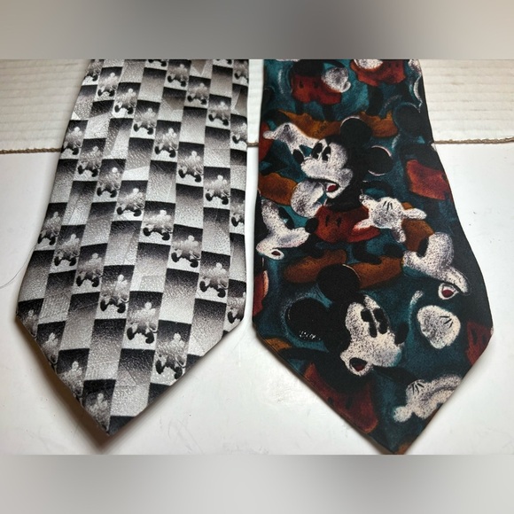 Vintage Disney Mickey Mouse Neck Ties - Picture 1 of 7